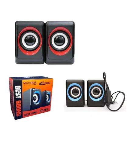 Hotmai HT-208 Portable Multimedia Speaker Wired USB 2.0 Powered Speaker For Phone PC Laptop TV image 1