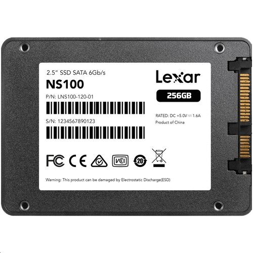 Lexar SSD card 256GB NS100 2.5 SATA image 1