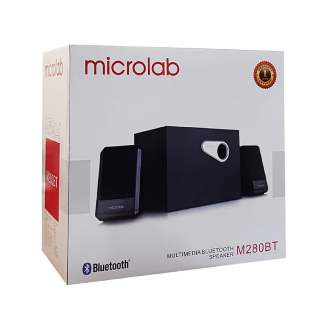 Microlab M280Bt 2.1 50W Super Bass Bluetooth USB AUX Multimedia Subwoofer Speaker